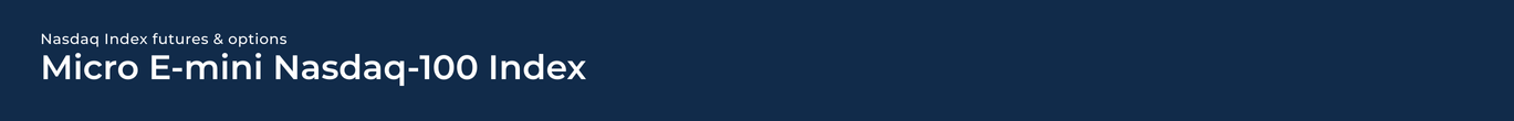 Micro E-mini Nasdaq-100 Banner