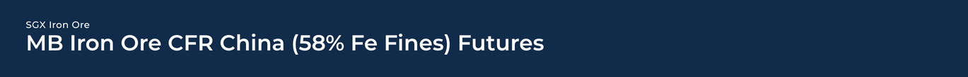 SGX MB Iron Ore CFR China (58% Fe Fines)