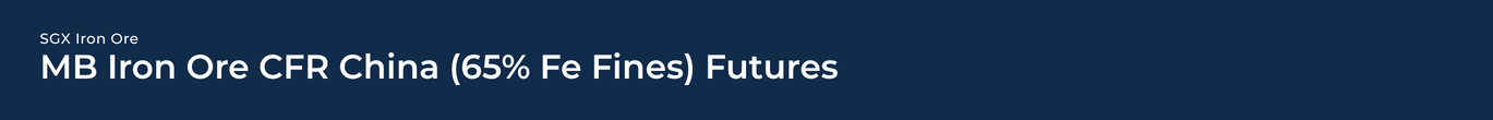 SGX MB Iron Ore CFR China (65% Fe Fines)